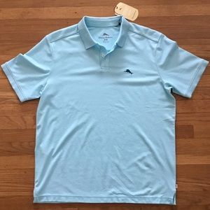 NWT Tommy Bahama Light Blue Polo. Size S and M.